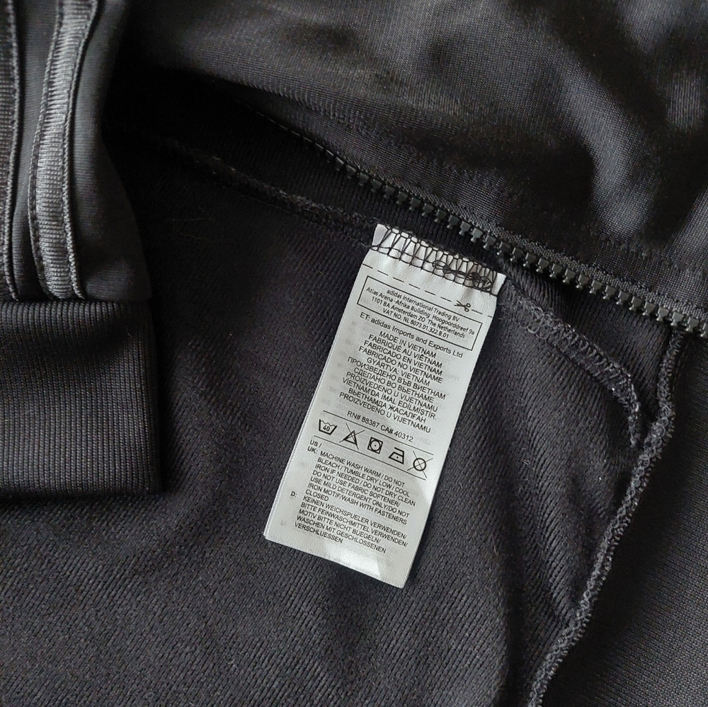 Adidas Women's Black Bomber Jacket-Vintage - Picture 3 of 7